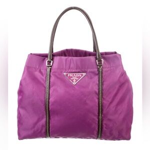 Prada Purple tessuto sport tote